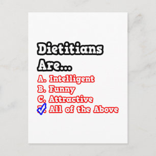 Postal Prueba dietista...Chiste