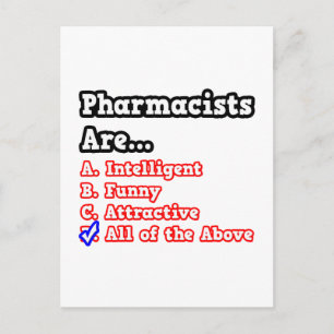 Postal Prueba farmacéutica...Chiste