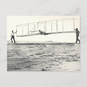 Postal Pruebas del planeador de los hermanos Wright