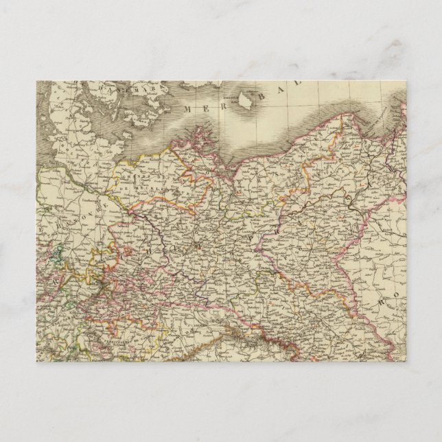 Postal Prusia, Alemania, Polonia (Anverso)