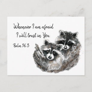 Postal Ps 56:3 Cuando me temo confiaré en tu cita