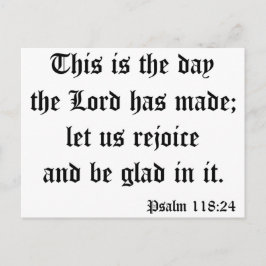 Postal Psalm118: 24