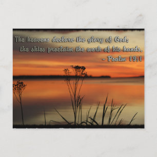 POSTAL PSALM 19:1 CRONOLOGÍA BIBLOSA HEAVENS DECLARE GLOR