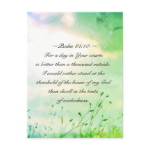 Psalm 84:10 For a Day in Your Courts Bible Verse