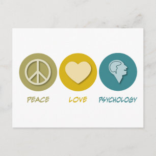 Postal Psicología del amor por la paz