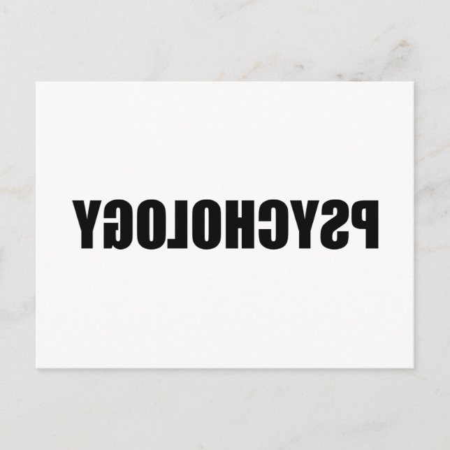 Postal Psicología inversa (Anverso)