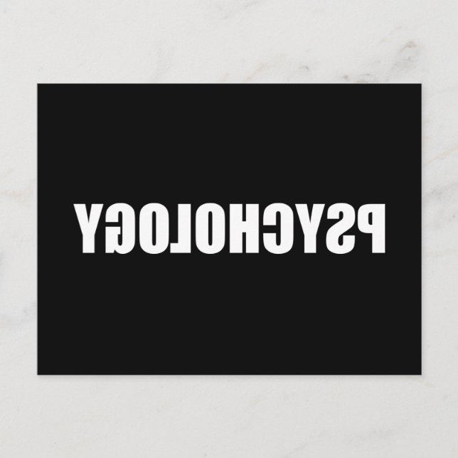 Postal Psicología reversa (Anverso)