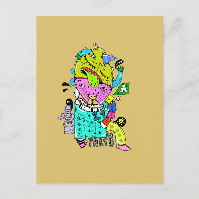 Postal psicomotor (Anverso)