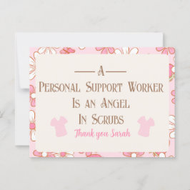 Postal PSW floral personalizada