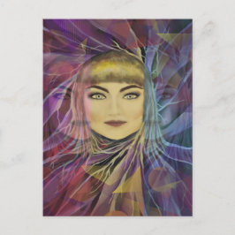 Postal Psychedelia Dreamy Chica