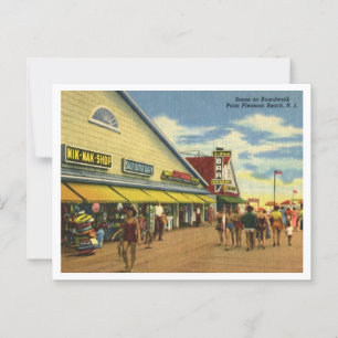 Postal Pt Pleasant Beach Boardwalk 1950
