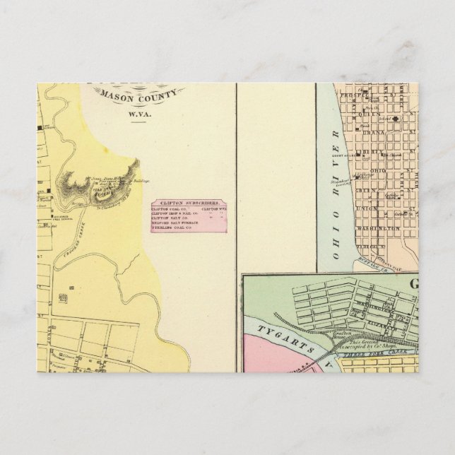 Postal Pt Pleasant, Virginia Occidental (Anverso)