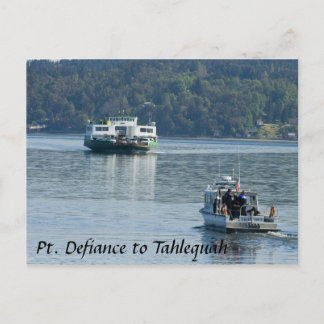 Postal Pt. Postcard del ferry de desfiance