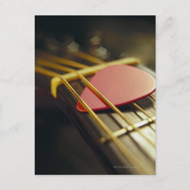Postal Púa de guitarra (Anverso)