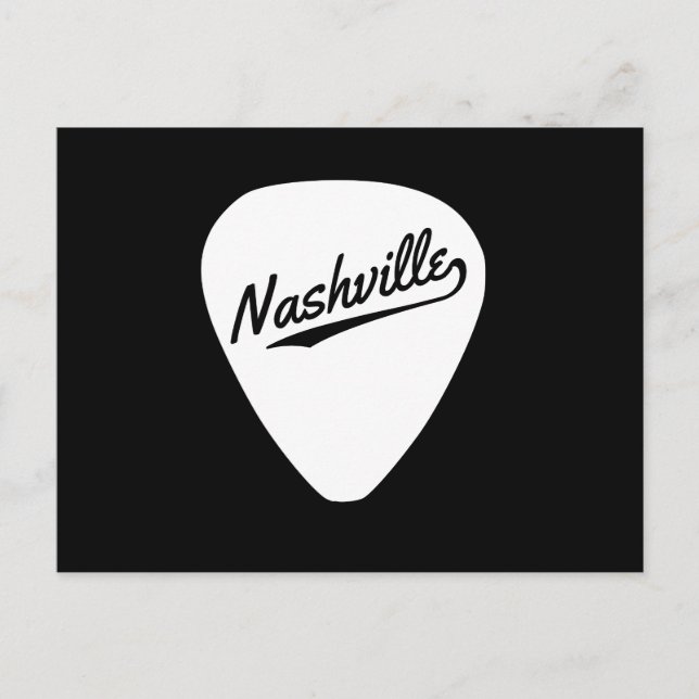 Postal Púa de guitarra de Nashville (Anverso)