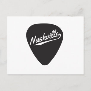 Postal Púa de guitarra de Nashville