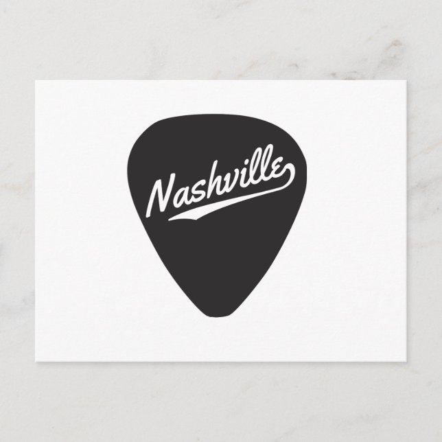 Postal Púa de guitarra de Nashville (Anverso)