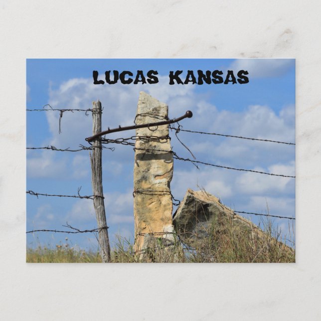 Postal Publicación de la cerca de Kansas Stone, postal. (Anverso)