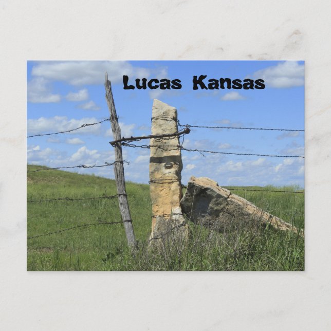 Postal Publicación de la cerca de Kansas Stone, postal. (Anverso)