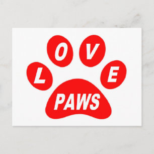 Postal Publicar cartas de amor en Paws Red