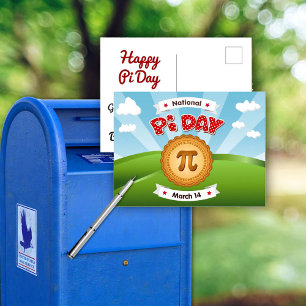 Postal Publicar el Día de Pi