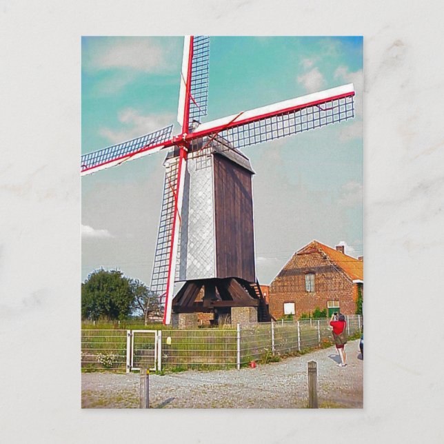 Postal Publicar Millo en una granja (Anverso)