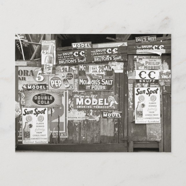 Postal Publicidad antigua, 1938 (Anverso)