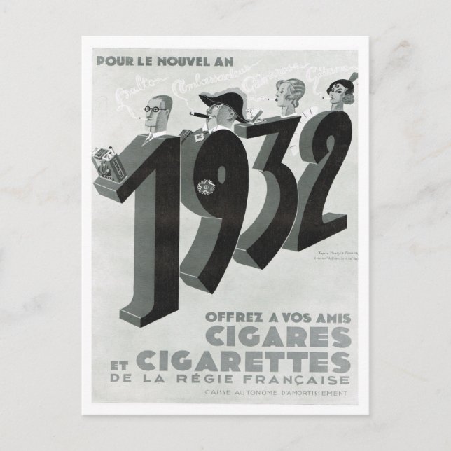 Postal Publicidad, cigarrillos, cigarrillos (Anverso)