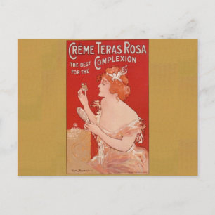 Postal Publicidad de belleza vintage