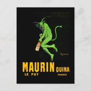 Postal Publicidad de Leonetto Cappiello Maurin Apertif