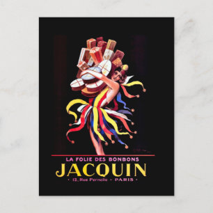 Postal Publicidad de Leonetto Cappiello para Bonbon Jacqu