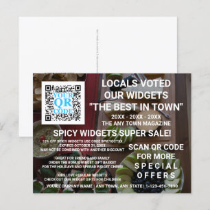 Postal Publicidad de Personalizado de fotografías oscuras