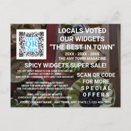 Postal Publicidad de Personalizado de fotografías oscuras