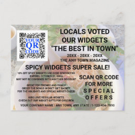 Postal Publicidad de Personalizado fotográfico ligero de