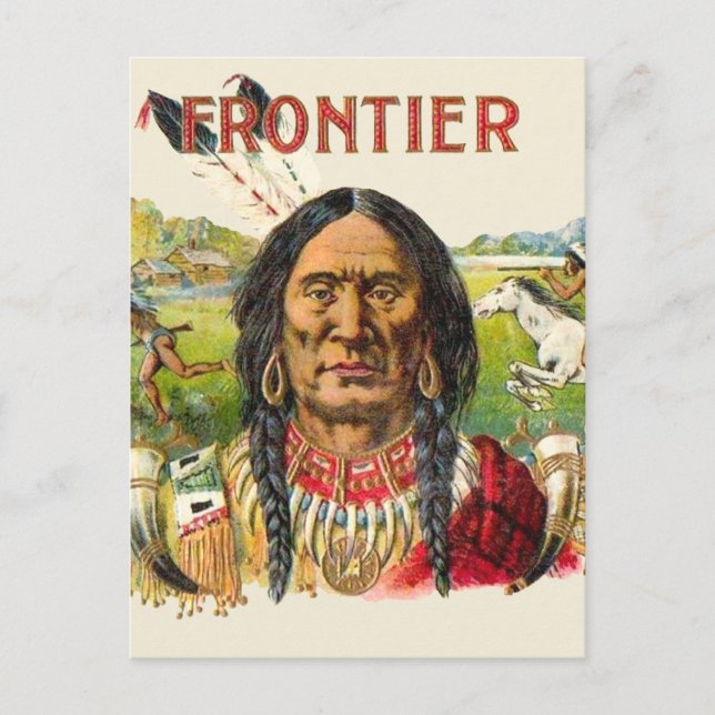 Postal Publicidad de puros Frontier (Anverso)
