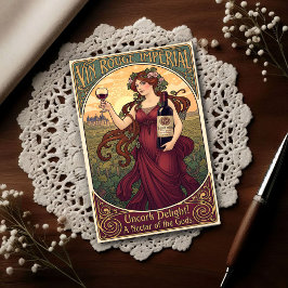 Postal Publicidad de vino Vintage Vin Rouge Impérial de 1