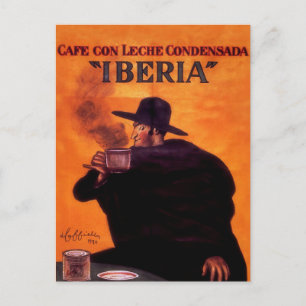 Postal Publicidad del café Iberia de Leonetto Cappiello
