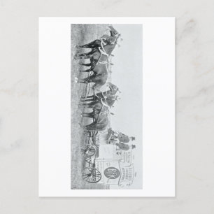 Postal Publicidad en la época del siglo XIX de Filadelfia