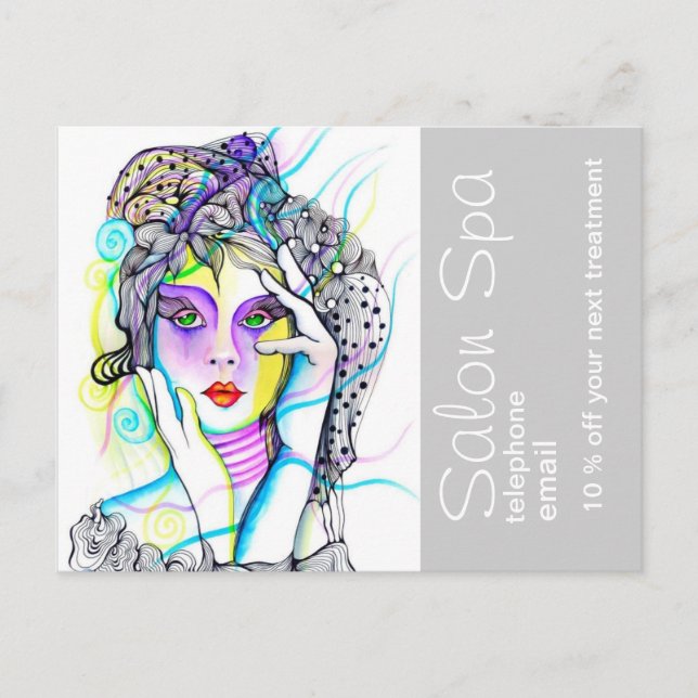 Postal Publicidad en Salon and Spa (Anverso)