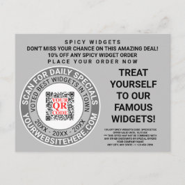 Postal Publicidad Guay de marketing de negocios gris de c