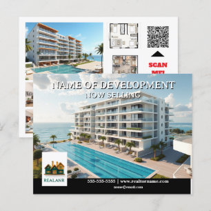 Postal Publicidad inmobiliaria de lanzamiento de desarrol
