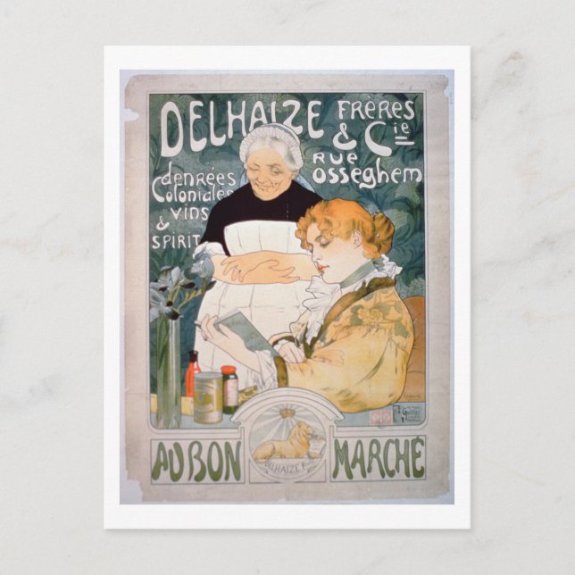 Postal Publicidad para Delhaize, Brothers and Co. (Anverso)