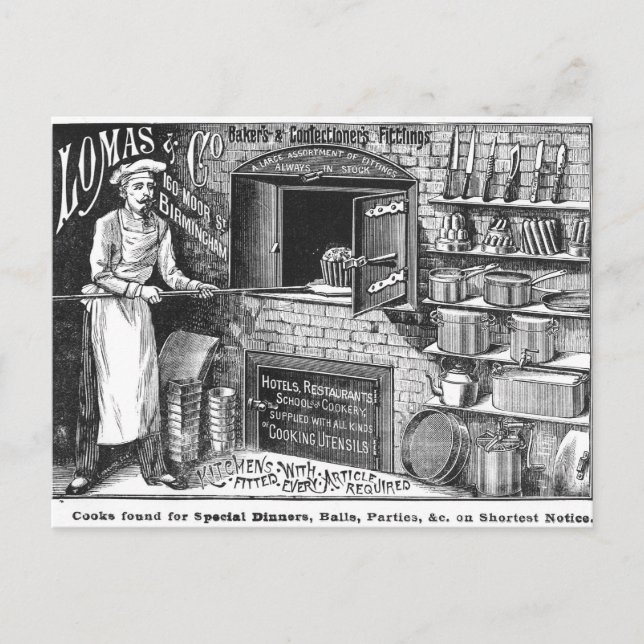 Postal Publicidad para Lomas y Co. (Anverso)