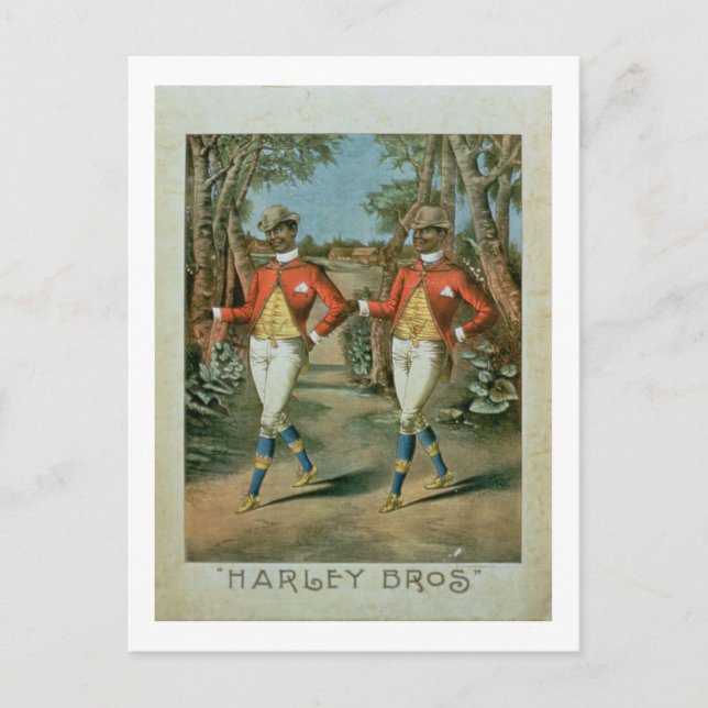 Postal Publicidad para los 'Harley Brothers' (color li (Anverso)