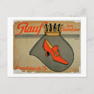 Postal Publicidad para 'zapatos de Stauf' (color litho)