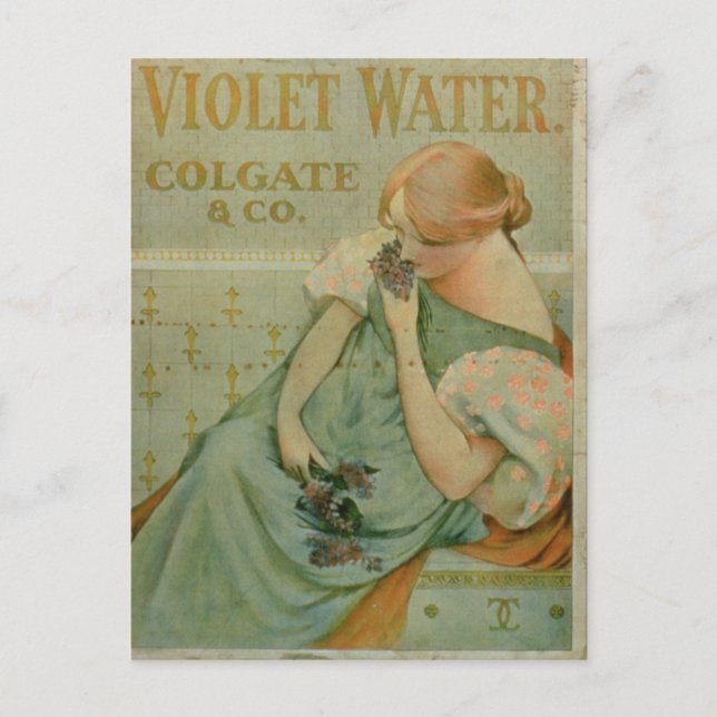 Postal Publicidad poster 'Agua Violeta', de Colgate & Co (Anverso)