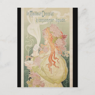 Postal Publicidad poster Cacao Van Houten Bélgica