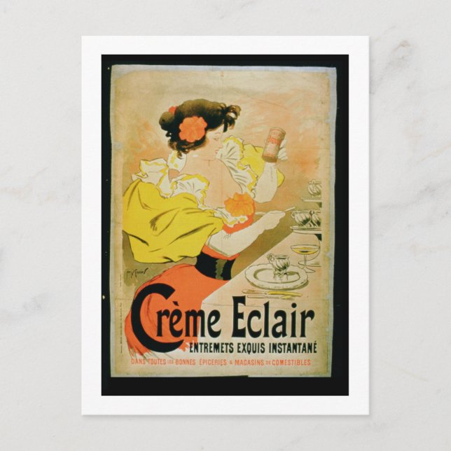 Postal Publicidad poster 'Creme Eclair Instant Dessert' (Anverso)