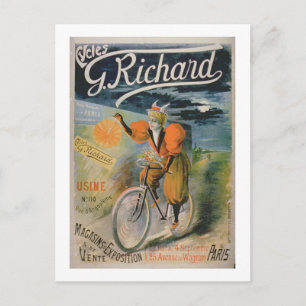 Postal Publicidad poster 'G. Richard Cycles', París (col.