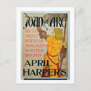 Postal Publicidad poster 'Juana de Arco' en April Harper'